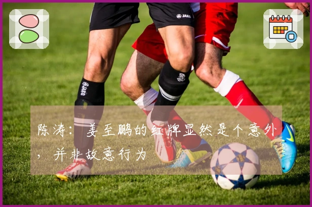 陈涛：姜至鹏的红牌显然是个意外，并非故意行为